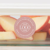 Modernes, elegantes Logo für die Rose Dusty Etiketten (Befestigt)