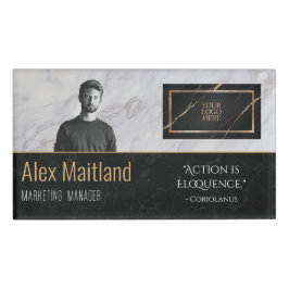 Modernes, elegantes Logo hier Jobangebot Angebot Namenschild