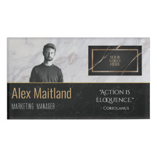 Modernes, elegantes Logo hier Jobangebot Angebot Namenschild