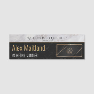 Modernes, elegantes Logo hier Jobangebot Angebot Namensschild