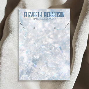 Modernes elegantes, luxuriöses Kristallschmuck-Dis Visitenkarte