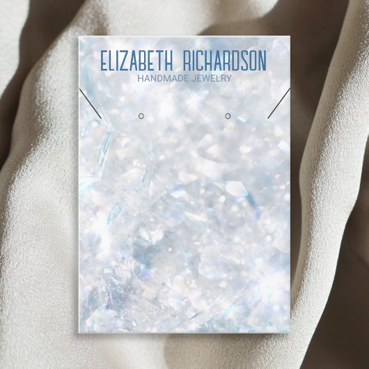 Modernes elegantes, luxuriöses Kristallschmuck-Dis Visitenkarte