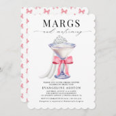 Modernes elegantes Margs- und Matrimont-Brautparty Einladung (Vorne/Hinten)