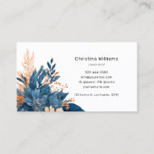 Modernes elegantes Marketing Wasserfarben Visitenkarte (Rückseite)