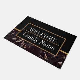 Modernes elegantes Marmorbad Willkommen Fußmatte
