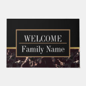 Modernes elegantes Marmorbad Willkommen Fußmatte (Vorderseite)