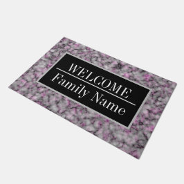 Modernes elegantes Marmorbad Willkommen Fußmatte