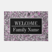 Modernes elegantes Marmorbad Willkommen Fußmatte (Vorderseite)