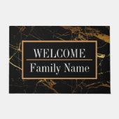 Modernes elegantes Marmorbad Willkommen Fußmatte (Vorderseite)