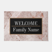 Modernes elegantes Marmorbad Willkommen Fußmatte (Vorderseite)