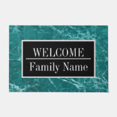 Modernes elegantes Marmorbad Willkommen Fußmatte (Vorderseite)