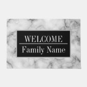 Modernes elegantes Marmorbad Willkommen Fußmatte (Vorderseite)