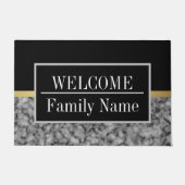 Modernes elegantes Marmorbad Willkommen Fußmatte (Vorderseite)