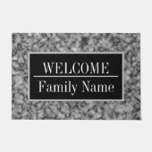 Modernes elegantes Marmorbad Willkommen Fußmatte (Vorderseite)