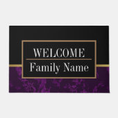 Modernes elegantes Marmorbad Willkommen Fußmatte (Vorderseite)