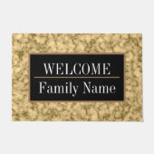 Modernes elegantes Marmorbad Willkommen Fußmatte (Vorderseite)