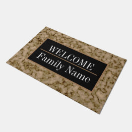 Modernes elegantes Marmorbad Willkommen Fußmatte