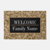 Modernes elegantes Marmorbad Willkommen Fußmatte (Vorderseite)