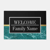 Modernes elegantes Marmorbad Willkommen Fußmatte (Vorderseite)