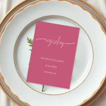 Modernes Elegantes Mauve Pink