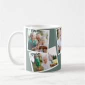 Modernes, elegantes Mehrfamilienhaus Weiß Grün Kaffeetasse (Links)