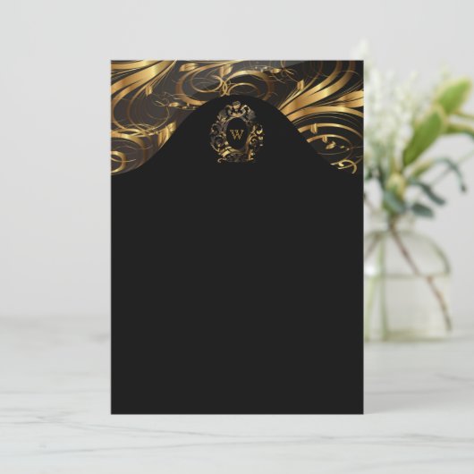 Modernes elegantes Menü oder Einladungen (Stehend Vorderseite)