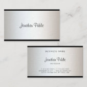 Modernes Elegantes Minimalistisch Einfaches Berufl Visitenkarte (Vorne/Hinten)