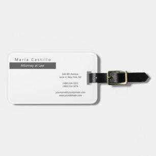 Modernes Elegantes Minimalistisch Gepäckanhänger