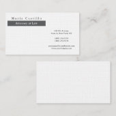 Modernes Elegantes Minimalistisch Visitenkarte (Vorne/Hinten)