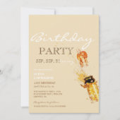 Modernes, elegantes, minimalistisches 21. Geburtst Einladung (Vorderseite)