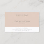 Modernes, elegantes, Minimalistisches Berufliches Visitenkarte (Rückseite)