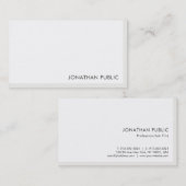 Modernes, elegantes, Minimalistisches Berufliches Visitenkarte (Vorne/Hinten)