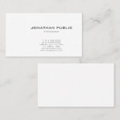 Modernes, elegantes, Minimalistisches Berufliches Visitenkarte (Vorne/Hinten)