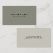Modernes, elegantes, Minimalistisches Berufliches Visitenkarte (Vorne/Hinten)
