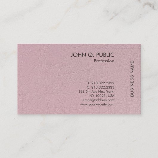 Modernes, elegantes, Minimalistisches Berufliches Visitenkarte (Vorderseite)