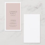 Modernes elegantes Minimalistisches Design Berufli Visitenkarte (Vorne/Hinten)