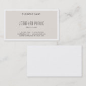 Modernes elegantes Minimalistisches Design Einfach Visitenkarte (Vorne/Hinten)