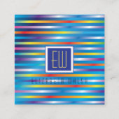 Modernes elegantes Minimalistisches Design Quadratische Visitenkarte (Vorderseite)