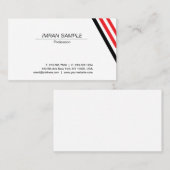 Modernes elegantes Minimalistisches Design Trendy Visitenkarte (Vorne/Hinten)