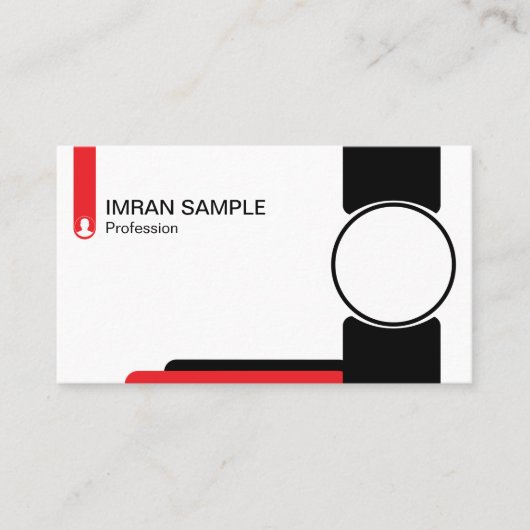 Modernes elegantes Minimalistisches Design Trendy Visitenkarte (Vorderseite)