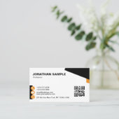 Modernes elegantes Minimalistisches Design Trendy Visitenkarte (Stehend Vorderseite)