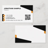 Modernes elegantes Minimalistisches Design Trendy Visitenkarte (Vorne/Hinten)