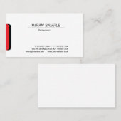 Modernes elegantes Minimalistisches Design Trendy Visitenkarte (Vorne/Hinten)