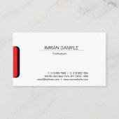 Modernes elegantes Minimalistisches Design Trendy Visitenkarte (Vorderseite)