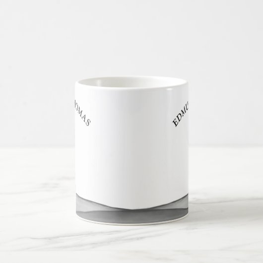 Modernes, elegantes Minimalistisches Leuchtturm Kaffeetasse (Mittel)