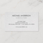 Modernes, elegantes Minimalistisches Monogramm Ber Visitenkarte (Rückseite)