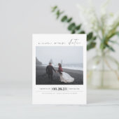 Modernes elegantes, Minimalistisches Save the Date (Stehend Vorderseite)