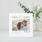 Modernes elegantes, Minimalistisches Save the Date (Stehend Vorderseite)