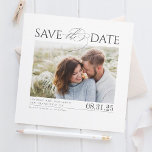 Modernes elegantes, Minimalistisches Save the Date<br><div class="desc">Elegante,  minimalistische Save the Date Fotokarten</div>