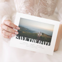 Modernes elegantes, Minimalistisches Save the Date